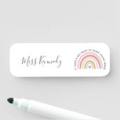 Big Heart to Shape Young Minds Teacher Namensschild (Beispiel)