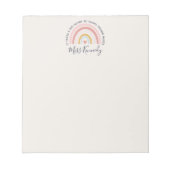 Big Heart to Shape Young Minds Teacher Notizblock (Vorderseite)