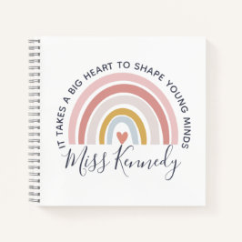 Big Heart to Shape Young Minds Teacher Notizblock