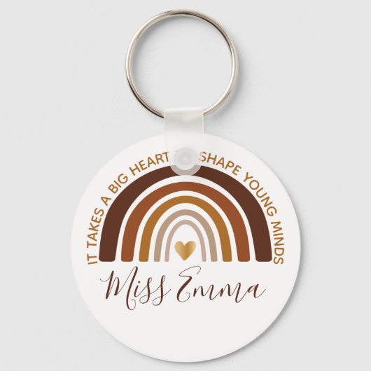 Big Heart to Shape Young Minds Teacher Schlüsselanhänger (Vorderseite)