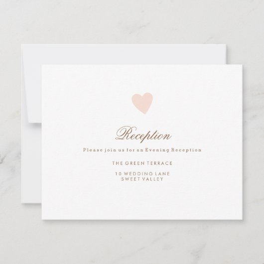 Big Heart Wedding Card Einladung (Vorderseite)