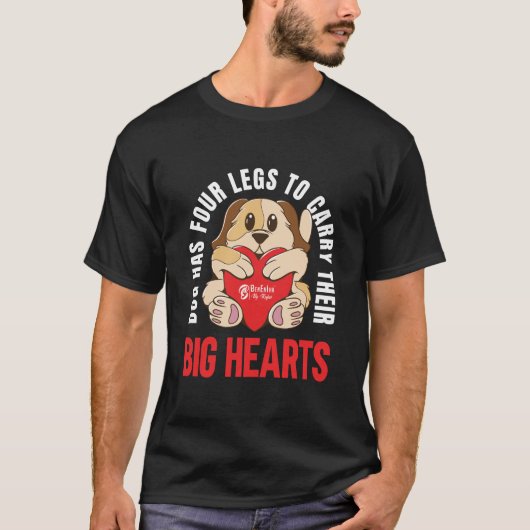 Big Hearted Hogs Men Black T-Shirt (Vorderseite)
