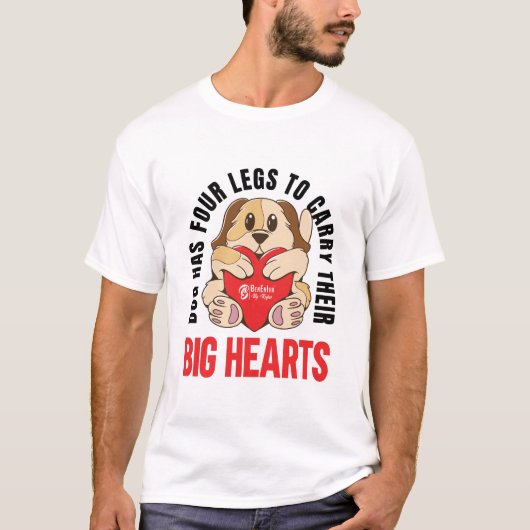 Big Hearted Hogs Men White T-Shirt (Vorderseite)