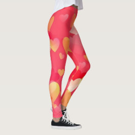 Big Hearts Print! YOGA PANTS Composite Leggings