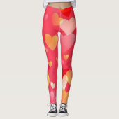 Big Hearts Print! YOGA PANTS Composite Leggings (Vorderseite)