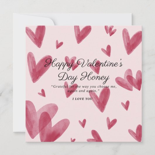 Big hearts Valentine Card (Vorderseite)