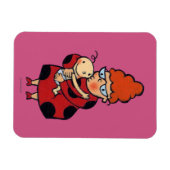 Big Hello Hugs von Auntie in Red Magnet (Horizontal)