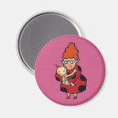 Big Hello Hugs von Auntie in Red Magnet (Vorderseite/Rückseite)