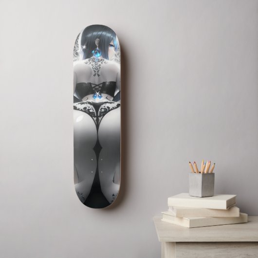 Big Hintern; Anime Girl Skateboard (Wandkunst)