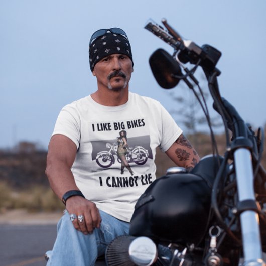 BIG HINTERN BG BIKES Motorradfahrer FUNNY T - Shir T-Shirt