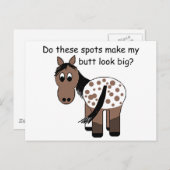 Big Hintern Blanket Appaloosa Postkarte (Vorne/Hinten)