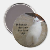 Big Hintern - Keine Schwanz Katze Magnet (Vorderseite/Rückseite)