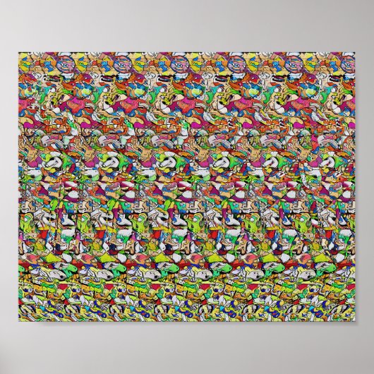 Big Hit - Versteckter 3D-Druck Poster (Vorne)