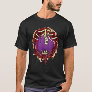 Big Hole in der Brust von Supermächten Gore Zombie T-Shirt