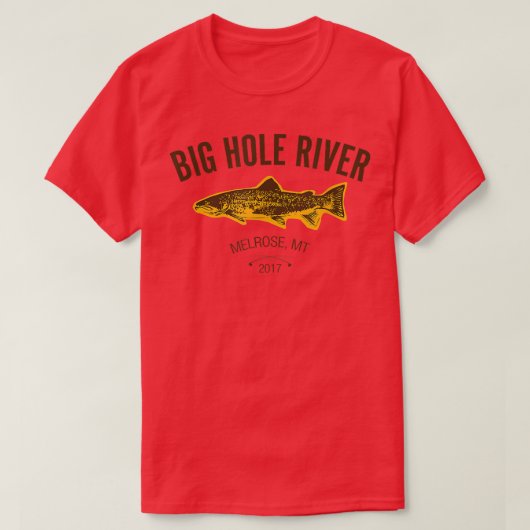 Big Hole River, Melrose Montana Tee  (Design vorne)