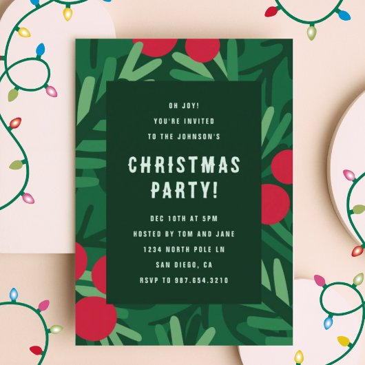 Big Holly und Berries Einladung