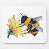 Big Honey Bee sammeln Pollen Mousepad (Vorne)
