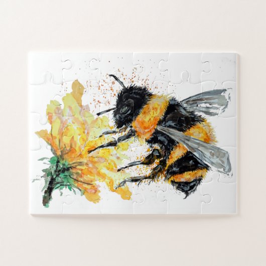 Big Honey Bee sammeln Pollen Puzzle (Horizontal)