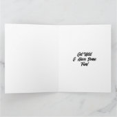 Big Hope Your Birthday ist Purr-fect! Tiger Themed Karte (Innenseite)