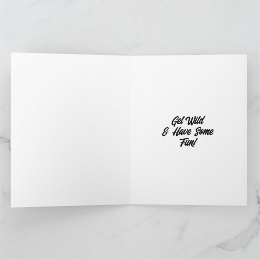 Big Hope Your Birthday ist Purr-fect! Tiger Themed Karte (Innenseite)