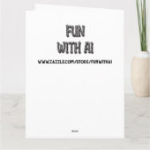 Big Hope Your Birthday ist Purr-fect! Tiger Themed Karte (Rückseite)