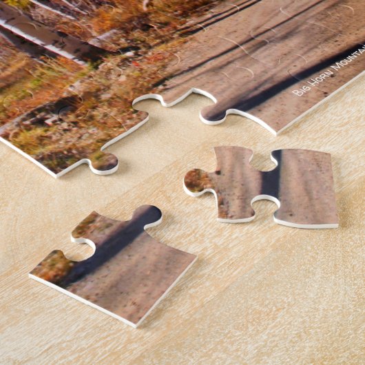 Big Horn-Berge im Büffel, Wyoming Puzzle (Seite)