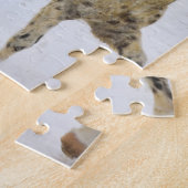 Big Horn Mountains, Pferde im Schnee laufen Puzzle (Seite)