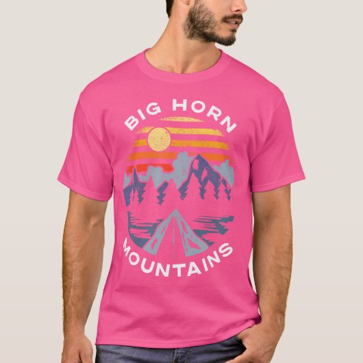 Big Horn Mountains Wyoming Camping Wy Vacation Sou T-Shirt (Vorderseite)
