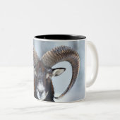 Big Horn Ram Sheep - Mouflon Zweifarbige Tasse (VorderseiteRechts)