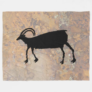 Big Horn-Schaf-Petroglyphe Fleecedecke