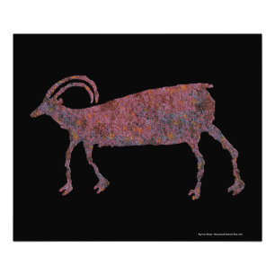 Big Horn-Schaf-Petroglyphe Fotodruck