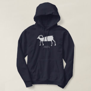 Big Horn-Schaf-Petroglyphe Hoodie