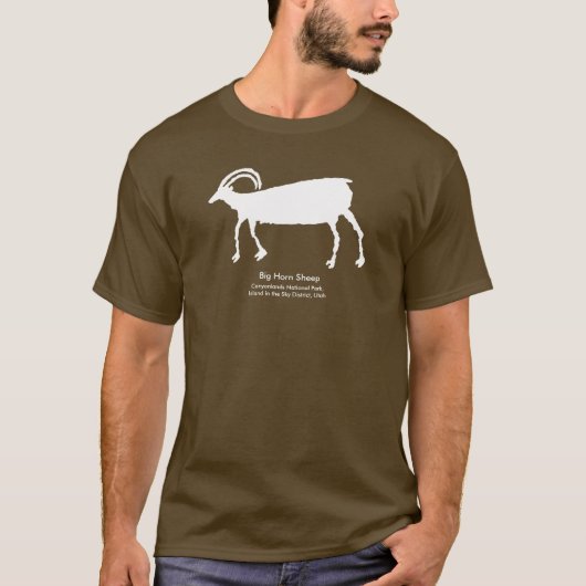 Big Horn-Schaf-Petroglyphe T-Shirt (Vorderseite)