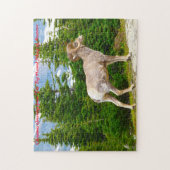 Big Horned Sheep Montana. Weihnachtsgrüße Puzzle (Vertikal)
