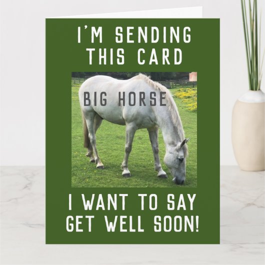 Big Horse wird bald gut. Karte (Vorderseite)