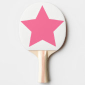 Big Hot Pink Star Tischtennis Schläger (Vorderseite)