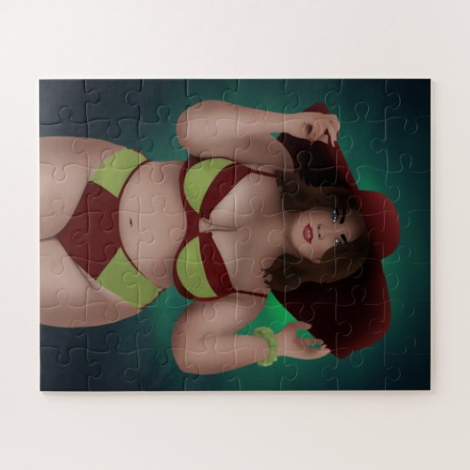 BIG HÜBSCH CHUBBY BBW FRAU BIKINI JIGSAW PUZZLE (Horizontal)