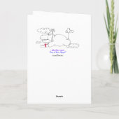 Big Hug and Kiss Silly Birthday Card Karte (Rückseite)