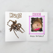 Big Hug and Kiss Silly Birthday Card Karte (Innenseite)