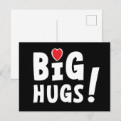 Big hug. Beterschapskaart of voor Valentijnsdag Postkarte (Vorne/Hinten)