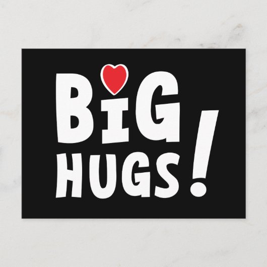 Big hug. Beterschapskaart of voor Valentijnsdag Postkarte (Vorderseite)