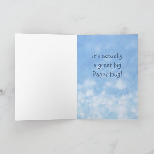 Big Hug Dankeschön Note Card Dankeskarte (Innenseite)