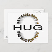 BIG HUG POSTKARTE (Vorne/Hinten)