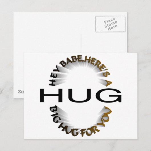 BIG HUG POSTKARTE (Vorne/Hinten)