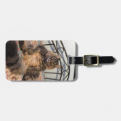 Big Huggable Cat Luggage Tag Gepäckanhänger (Vorderseite horizontal)