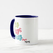Big Hugs Coffee Tasse, Niedliches Weihnachtsgesche Tasse (Vorderseite Links)