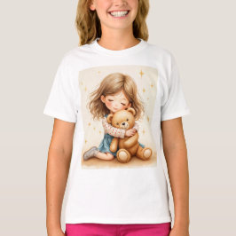 Big Hugs - Niedlicher Girl Hugging Teddy Bär T-Shirt