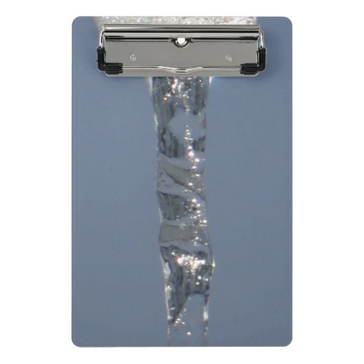 Big Icicicile in Blue Sky Mini Klemmbrett (Vorderseite)