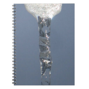 Big Icicicile in Blue Sky Notizblock