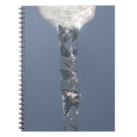 Big Icicicile in Blue Sky Notizblock (Vorderseite)